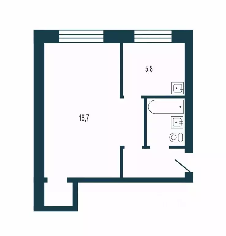 1-к кв. Новосибирская область, Бердск ул. Свердлова, 4 (32.0 м) - Фото 2