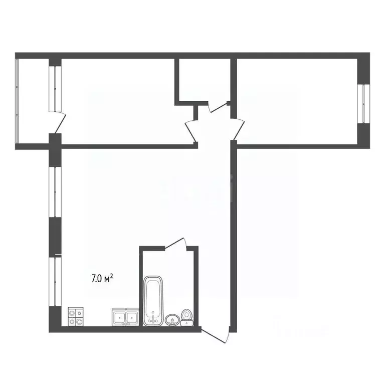 3-к кв. Ярославская область, Ярославль ул. Колышкина, 60 (58.4 м) - Фото 2