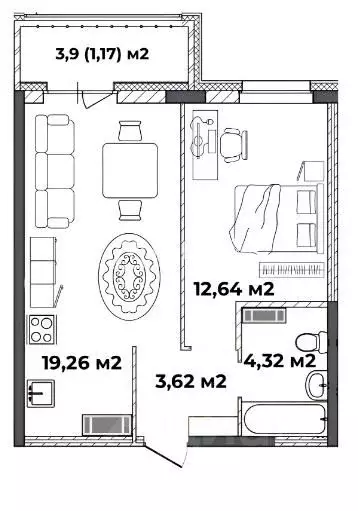 1-к кв. Ярославская область, Ярославль ул. Старая Костромская, 6 ... - Фото 2