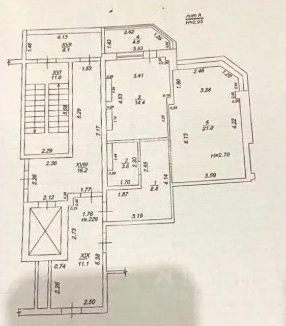 Квартира, 1 комната, 52 м - Фото 1