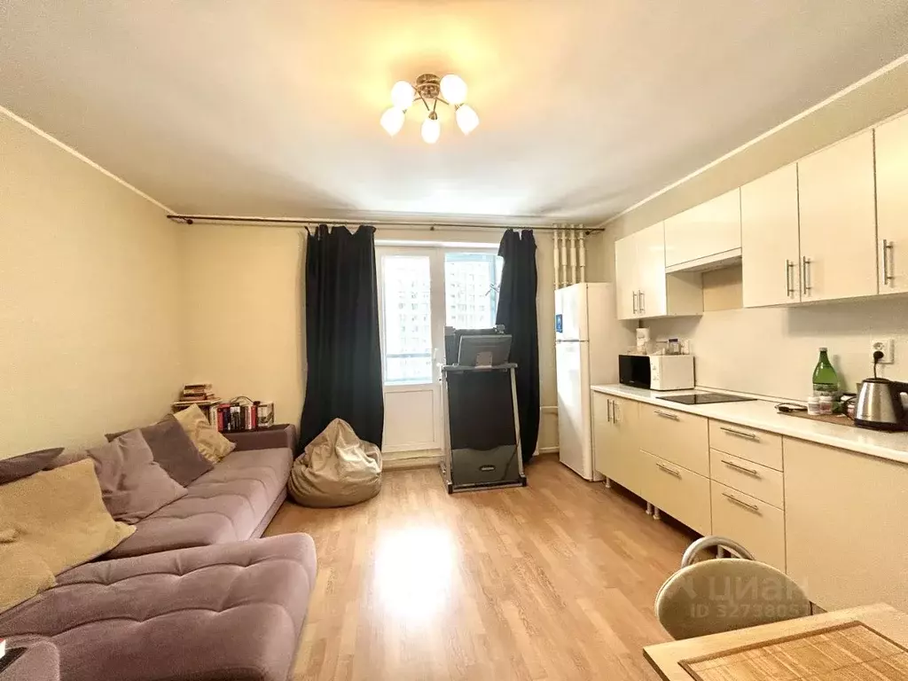 Студия Ленинградская область, Мурино Всеволожский район, просп. ... - Фото 1