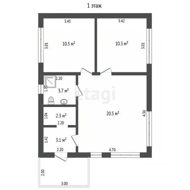 Дом в Тюменская область, Тюменский район, д. Зырянка  (43 м) - Фото 0