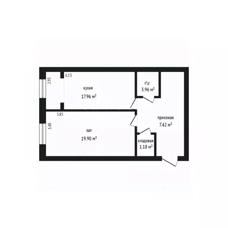 1-к кв. Дагестан, Дербент ул. Сальмана, 65А (54.0 м) - Фото 2