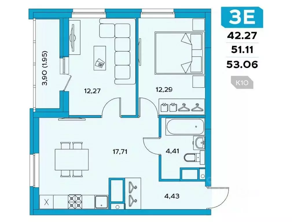 3-к кв. Пензенская область, Пенза ул. Щербакова, 85 (53.06 м) - Фото 0