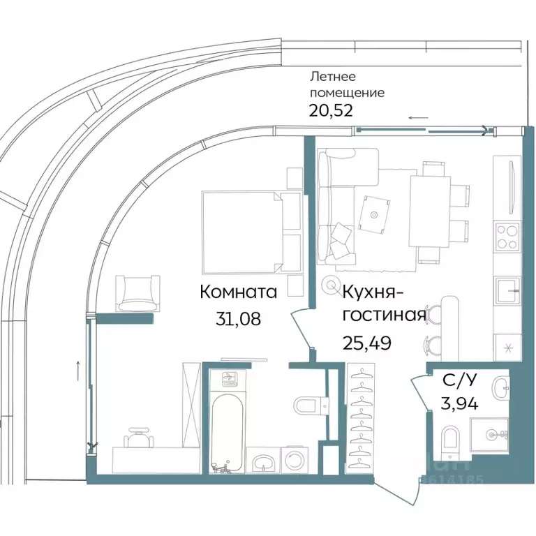2-к кв. Крым, Саки ул. Морская (81.03 м) - Фото 0