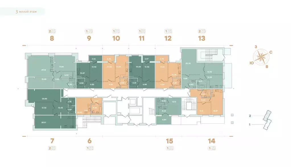 2-к кв. Иркутская область, Иркутск ул. Петрова, 16 (80.68 м) - Фото 1
