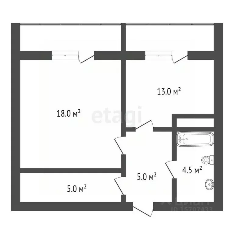 1-к кв. Санкт-Петербург Варшавская ул., 6к1 (55.2 м) - Фото 1