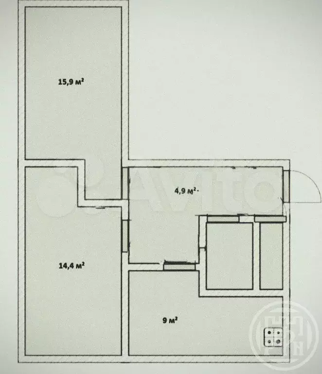 2-к. квартира, 51 м, 3/5 эт. - Фото 0