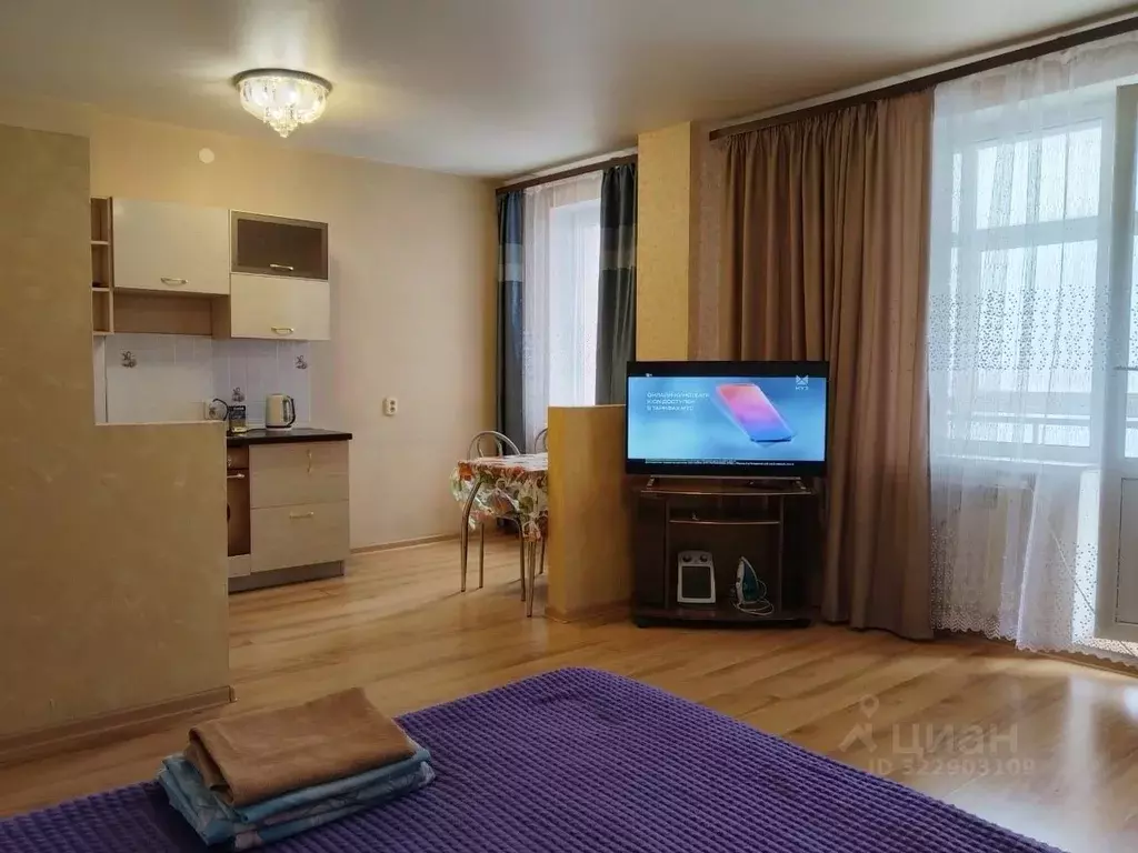 Студия Иркутская область, Иркутск Байкальская ул., 234В/2 (35.0 м) - Фото 1