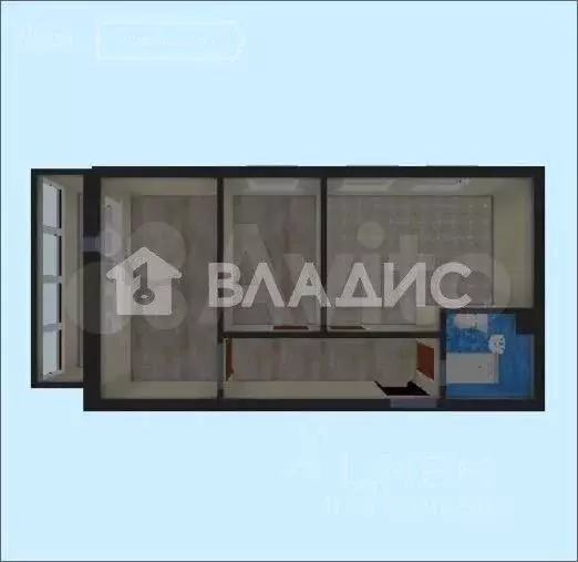 2-к. квартира, 58 м, 1/13 эт. - Фото 0