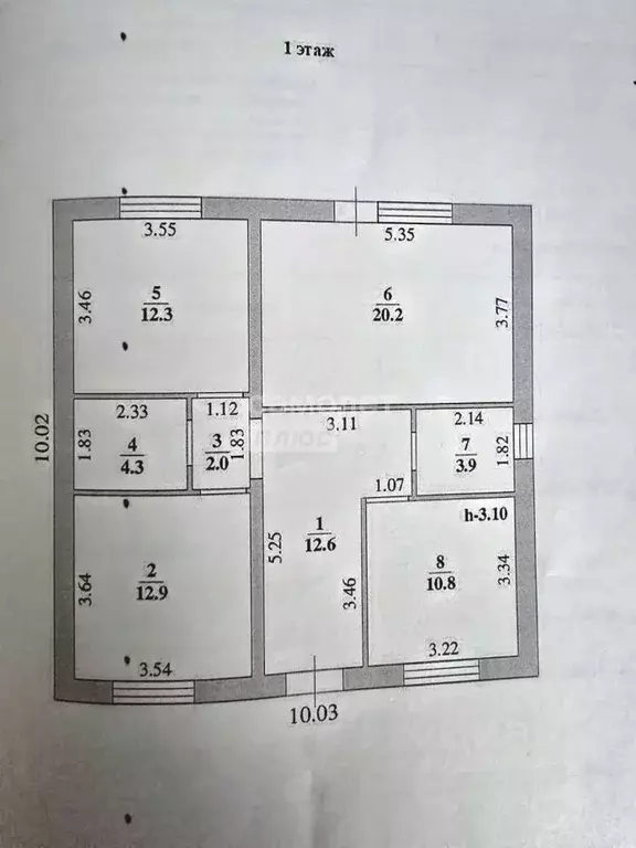 Дом в Липецкая область, Липецк ул. Грибная, 6 (84 м) - Фото 2