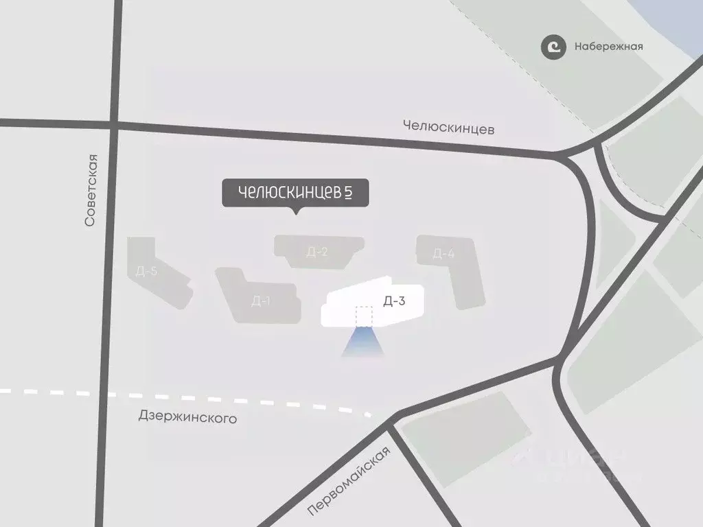 1-к кв. Тюменская область, Тюмень Челюскинцев 5 жилой комплекс (38.3 ... - Фото 1