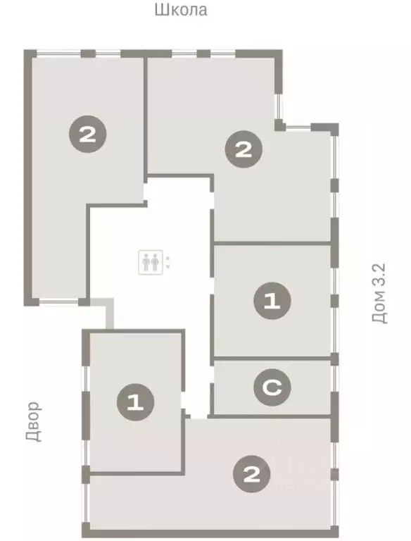 2-к кв. Тюменская область, Тюмень ул. Республики, 205к3 (73.0 м) - Фото 1