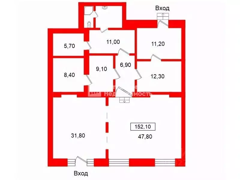 Помещение свободного назначения в Санкт-Петербург наб. Обводного ... - Фото 2