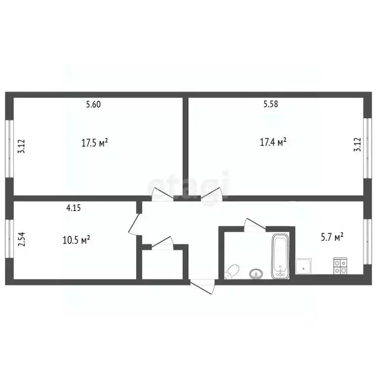 3-к кв. Камчатский край, Петропавловск-Камчатский Садовый пер., 4 ... - Фото 2