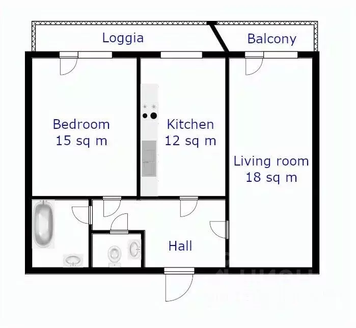 2-к кв. Москва Большая Филевская ул., 16к1 (70.0 м) - Фото 1