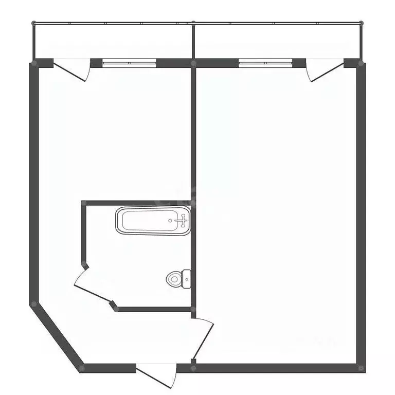 1-к кв. Амурская область, Свободненский район, с. Нижние Бузули ул. ... - Фото 2