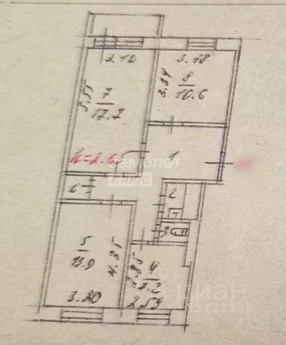 3-к кв. Ямало-Ненецкий АО, Ноябрьск Холмогорская ул., 11 (66.3 м) - Фото 2