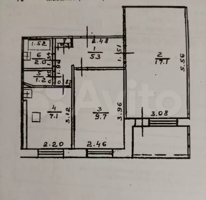 2-к. квартира, 42,7 м, 9/9 эт. - Фото 0