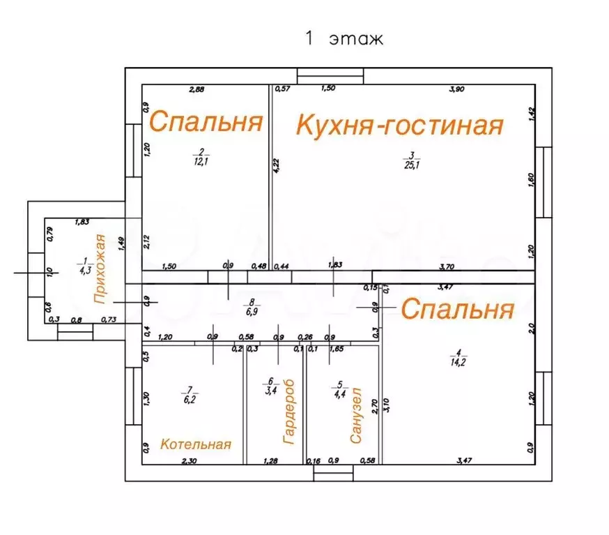 Дом 82,2 м на участке 7,6 сот. - Фото 0
