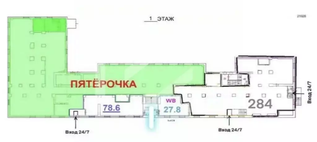 Торговая площадь в Москва бул. Маршала Рокоссовского, 24 (78 м) - Фото 2