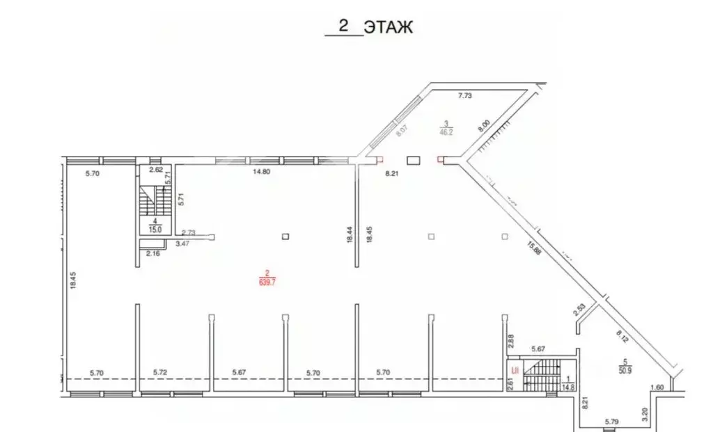 Помещение свободного назначения в Москва Мосфильмовская ул., 55 (766 ... - Фото 1