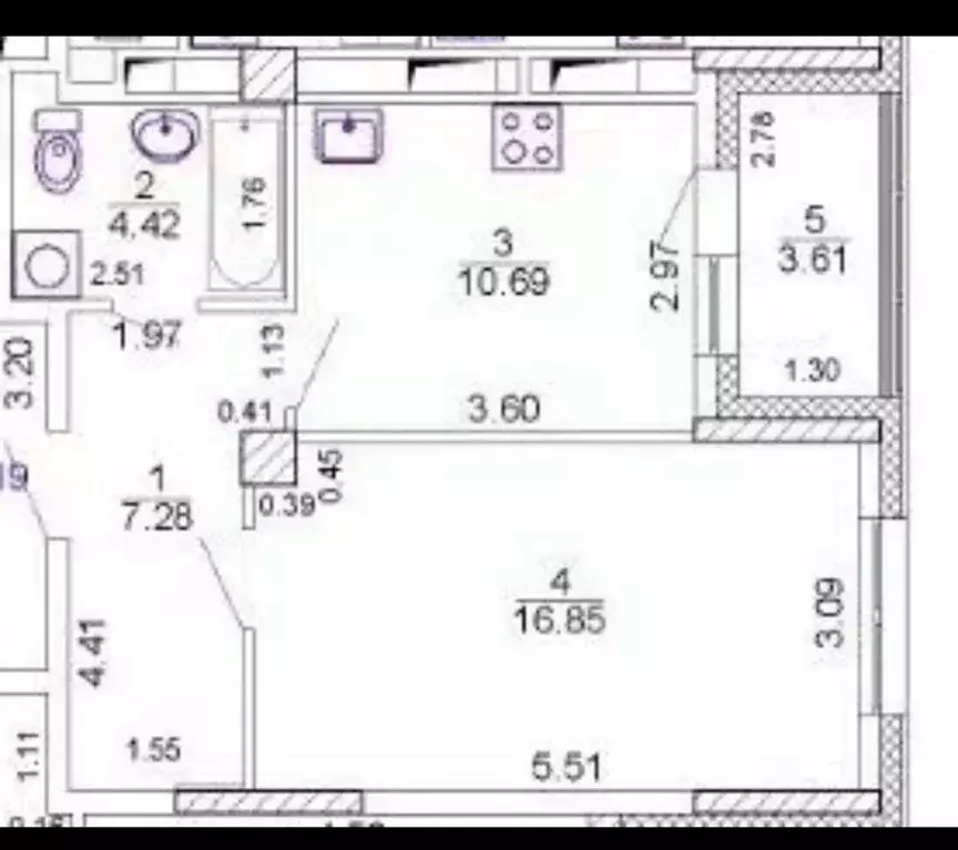1-к кв. Саха (Якутия), Якутск 203-й мкр, 27 (39.0 м) - Фото 1