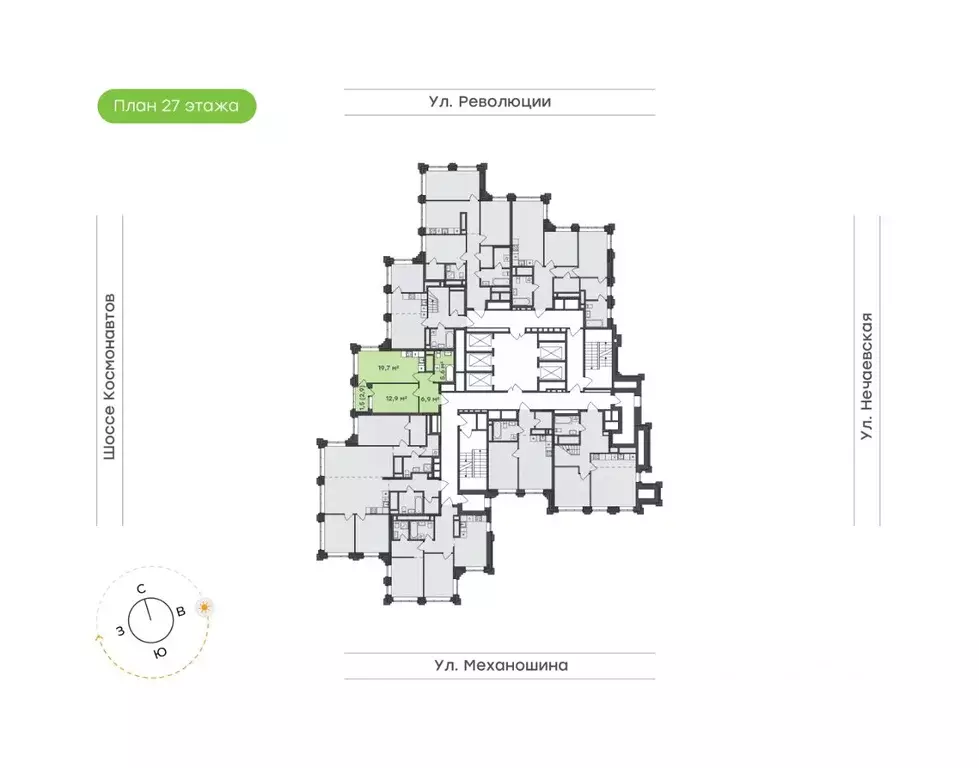 1-к кв. Пермский край, Пермь ул. Механошина, 16 (46.6 м) - Фото 1