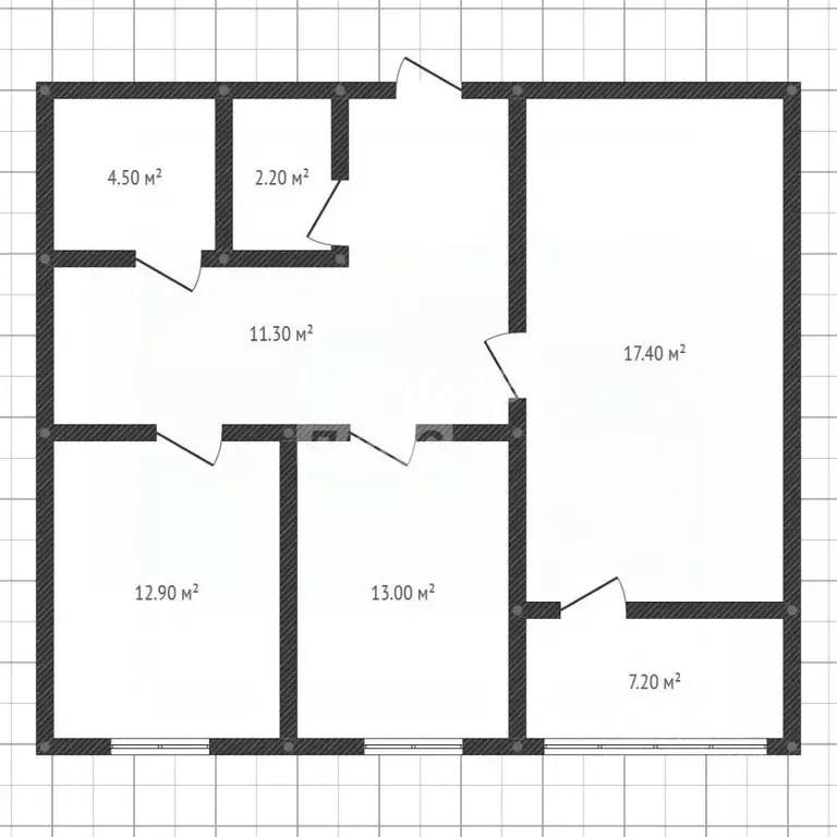 2-к кв. Липецкая область, Липецк Студеновская ул., 23Б (68.5 м) - Фото 2