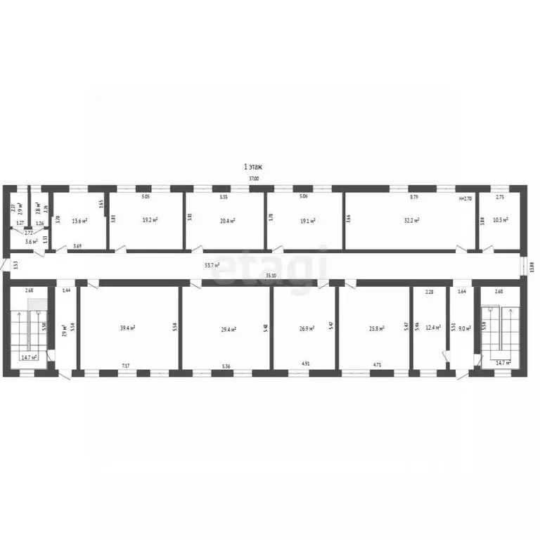 Офис в Ростовская область, Ростов-на-Дону Зоологическая ул., 26Б (1086 ... - Фото 2