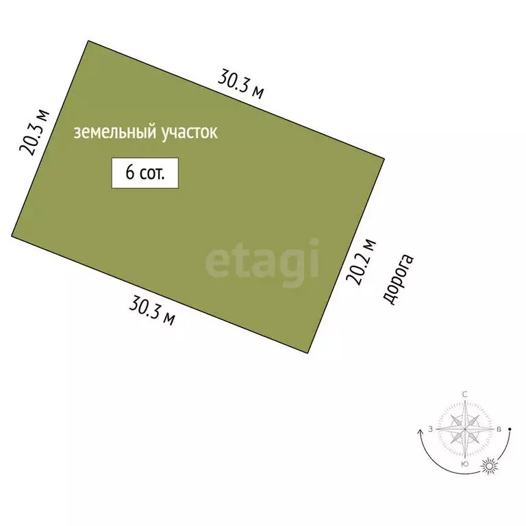 Участок в Альметьевск, микрорайон Урсала, Крымская улица (6 м) - Фото 1