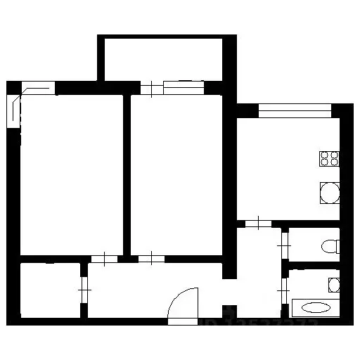 2-к кв. Санкт-Петербург ул. Чекистов, 38 (55.0 м) - Фото 1