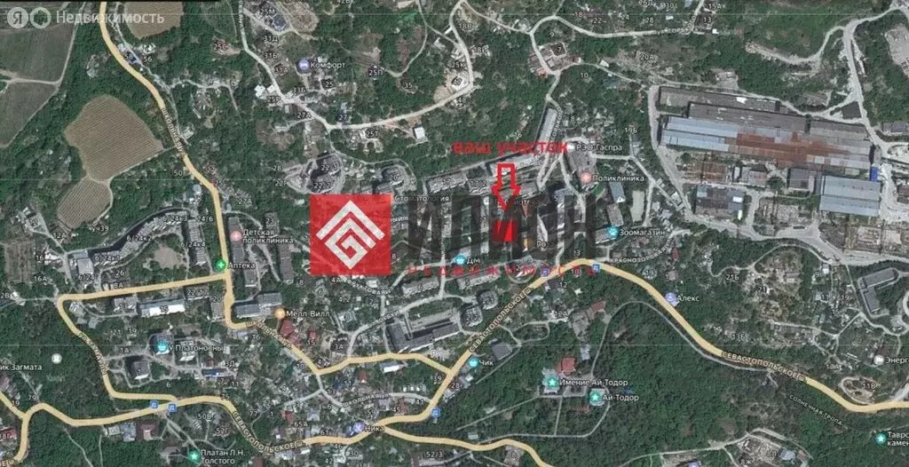 Участок в Гаспра, улица Горького, 6 (1 м) - Фото 2