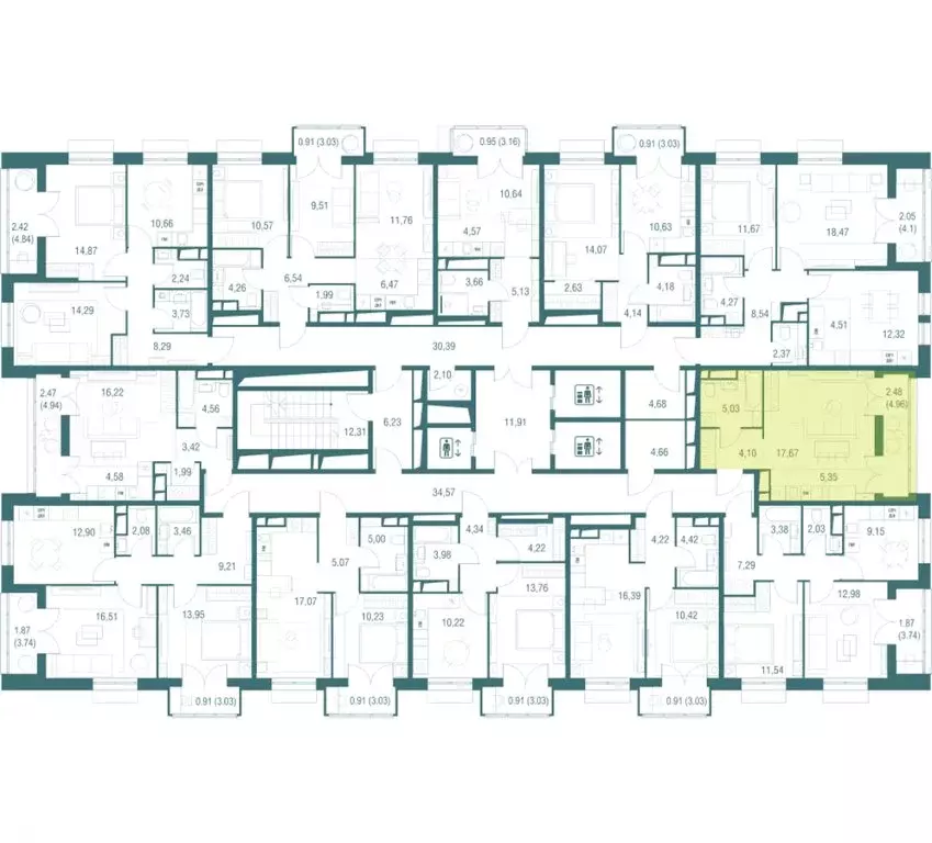 Квартира-студия: Одинцово, ЖК Одинбург, 4А (34.55 м) - Фото 1