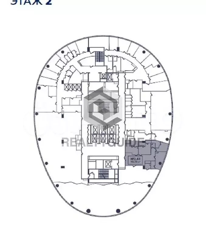 142 м2 Бизнес центр  DM tower  A - Фото 0