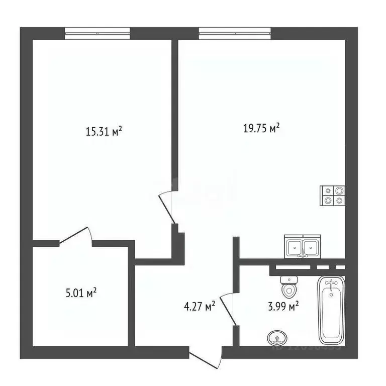 2-к кв. Московская область, Одинцовский городской округ, Заречье пгт ... - Фото 2