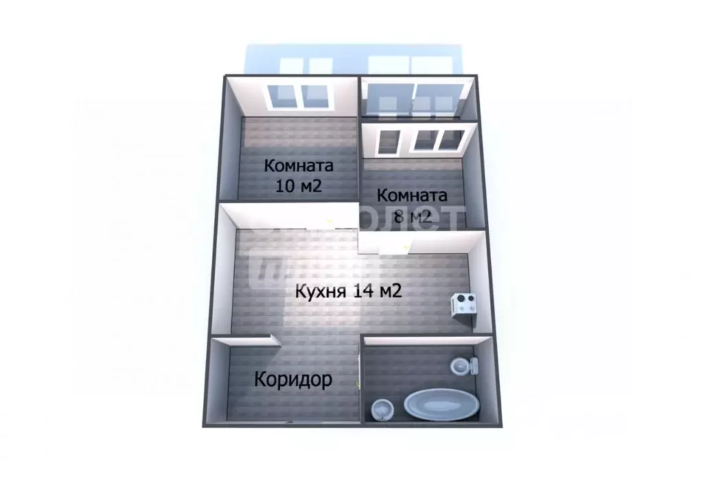 2-к кв. Пензенская область, Пенза просп. Победы, 96Е (41.0 м) - Фото 2