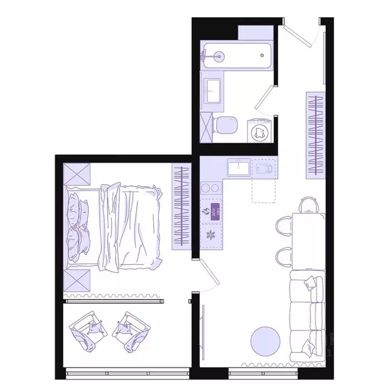 2-к кв. Приморский край, Владивосток Днепровская ул., 25к5 (36.4 м) - Фото 2