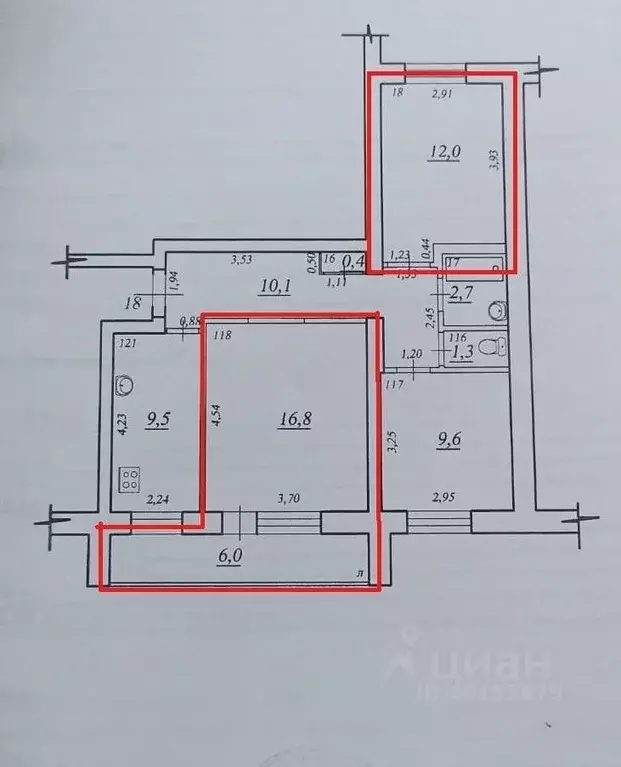 Комната Самарская область, Самара ул. Елизарова, 68 (28.0 м) - Фото 1