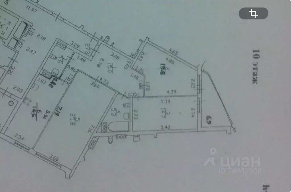 3-к кв. Санкт-Петербург Туристская ул., 15к2 (94.8 м) - Фото 2
