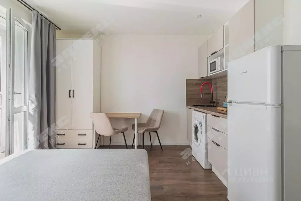 Студия Санкт-Петербург ул. Пахомовская, 26 (17.8 м) - Фото 1
