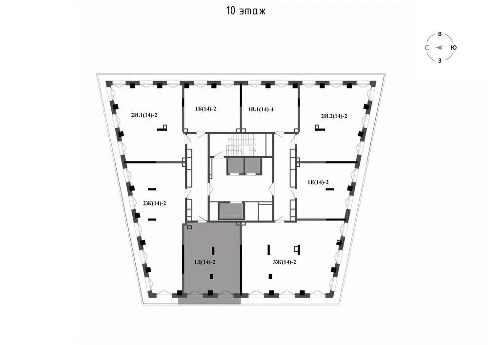 1-к кв. Татарстан, Казань Яналиф жилой комплекс (55.7 м) - Фото 2