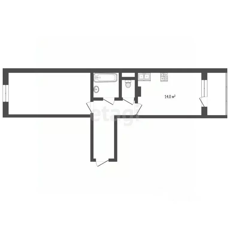 1-к кв. Мордовия, Саранск ул. Косарева, 81 (38.6 м) - Фото 1