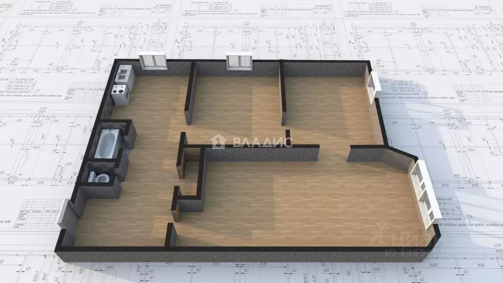 3-к кв. Иркутская область, Ангарск 20-й кв-л, 5 (76.0 м) - Фото 1