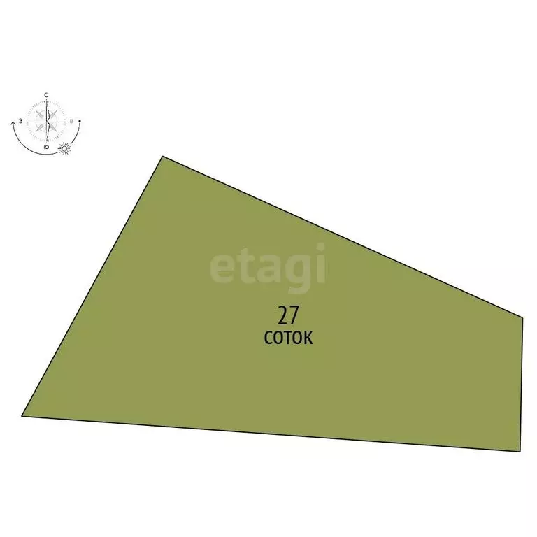 Участок в село Стрелецкое, Адмиральская улица (27 м) - Фото 1