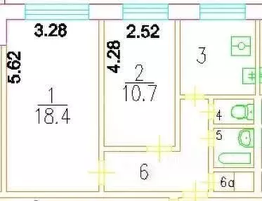 2-к кв. Москва ул. Бутлерова, 26К2 (45.5 м) - Фото 1