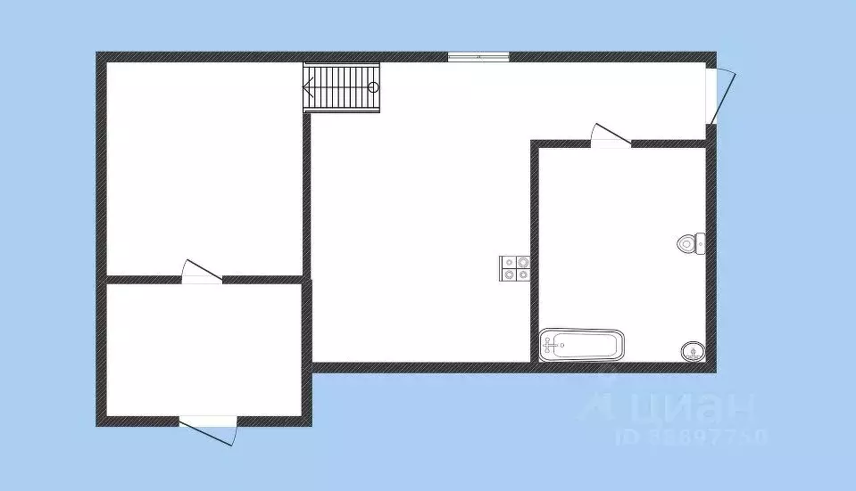 Дом в Карачаево-Черкесия, Черкесск ул. Лаара, 24 (40 м) - Фото 1