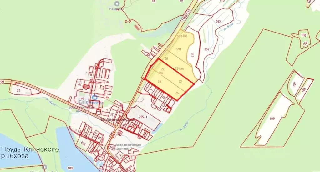 Участок в Московская область, Клин городской округ, с. Воздвиженское  ... - Фото 1