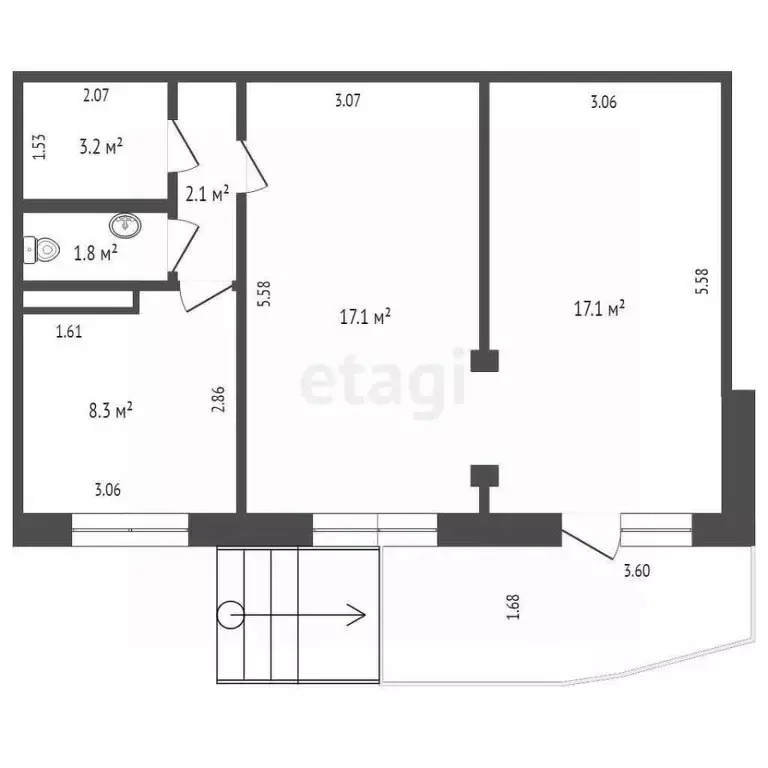 Помещение свободного назначения в Тюменская область, Тюмень ул. ... - Фото 2