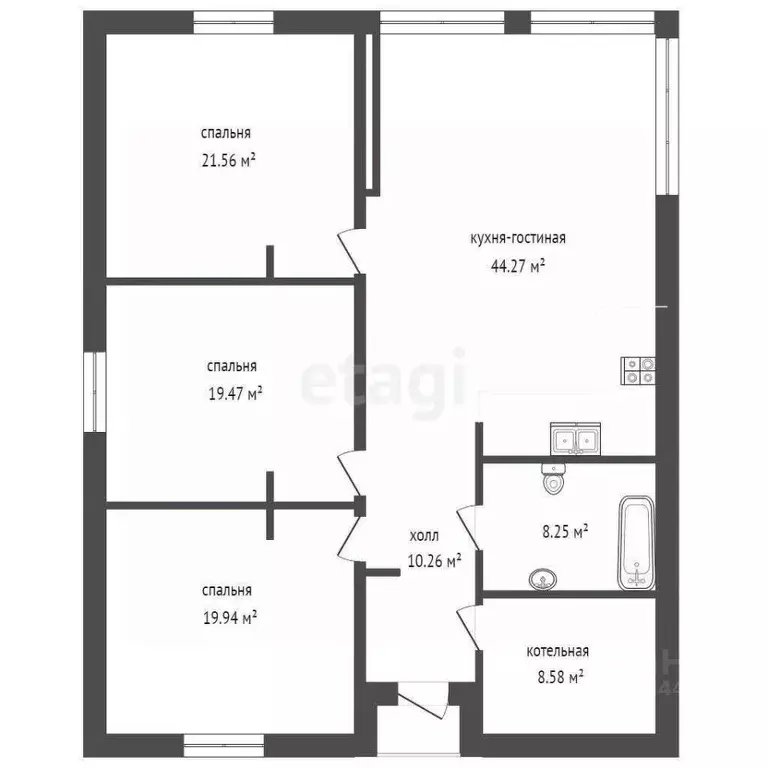 Дом в Тюменская область, Тюмень  (115 м) - Фото 1